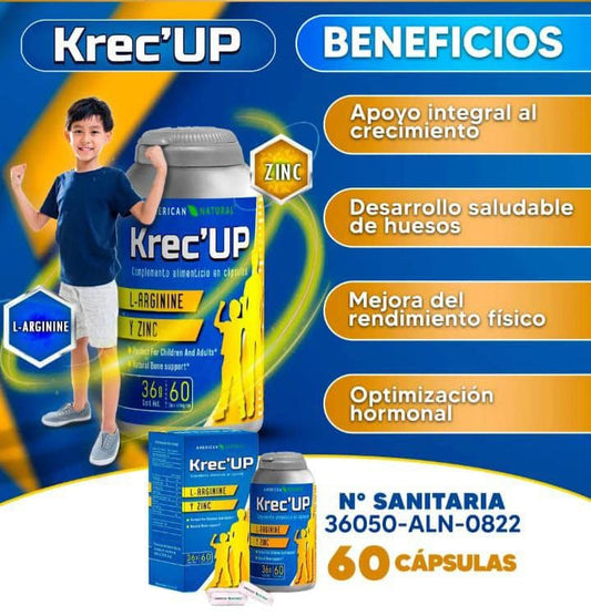 KRECUP ESTIMULA LA HORMONA DE CRECIMIENTO