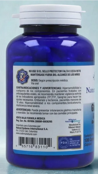 SUPLEMENTO ARTICULAR GLUCOSAMINA & CONDROITINA – 60 CÁPSULAS