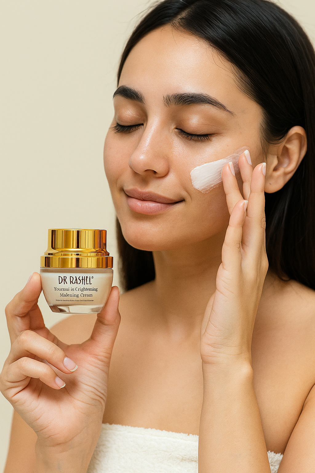 CREMA BLANQUEADORA CON COLÁGENO DE ORO 24K DR RASHEL