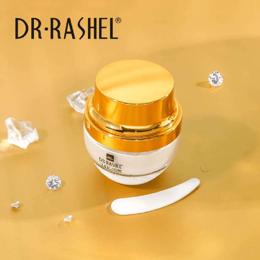 CREMA BLANQUEADORA CON COLÁGENO DE ORO 24K DR RASHEL