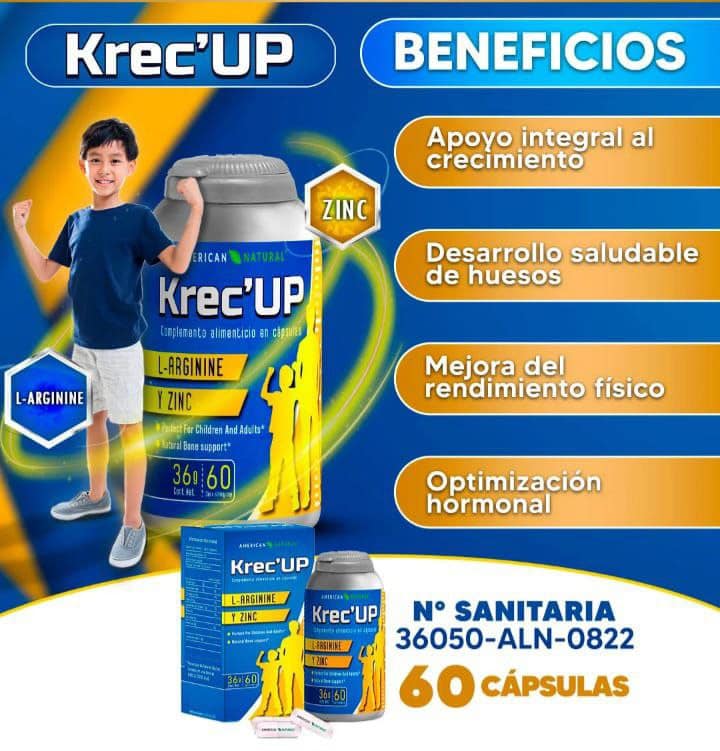 KRECUP ESTIMULA LA HORMONA DE CRECIMIENTO